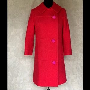 Designer Roos/Atkins pink wool coat